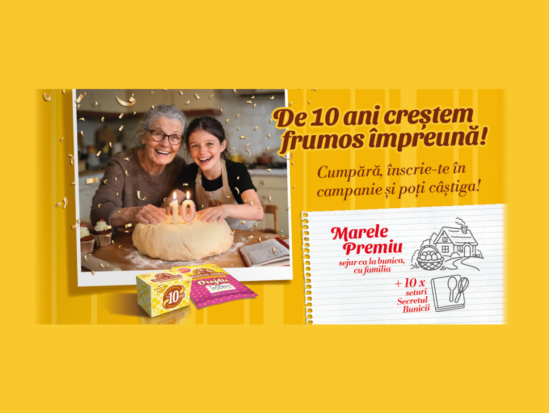 De 10 ani, creștem frumos împreună!