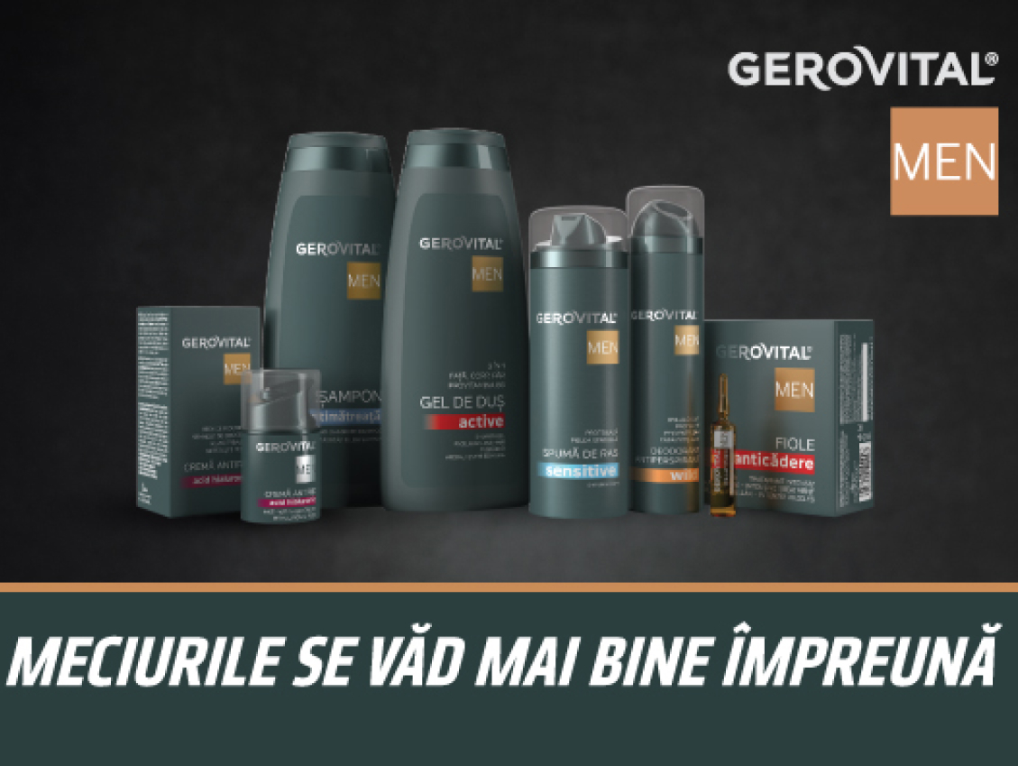 Meciurile se văd mai bine împreună cu Gerovital Men